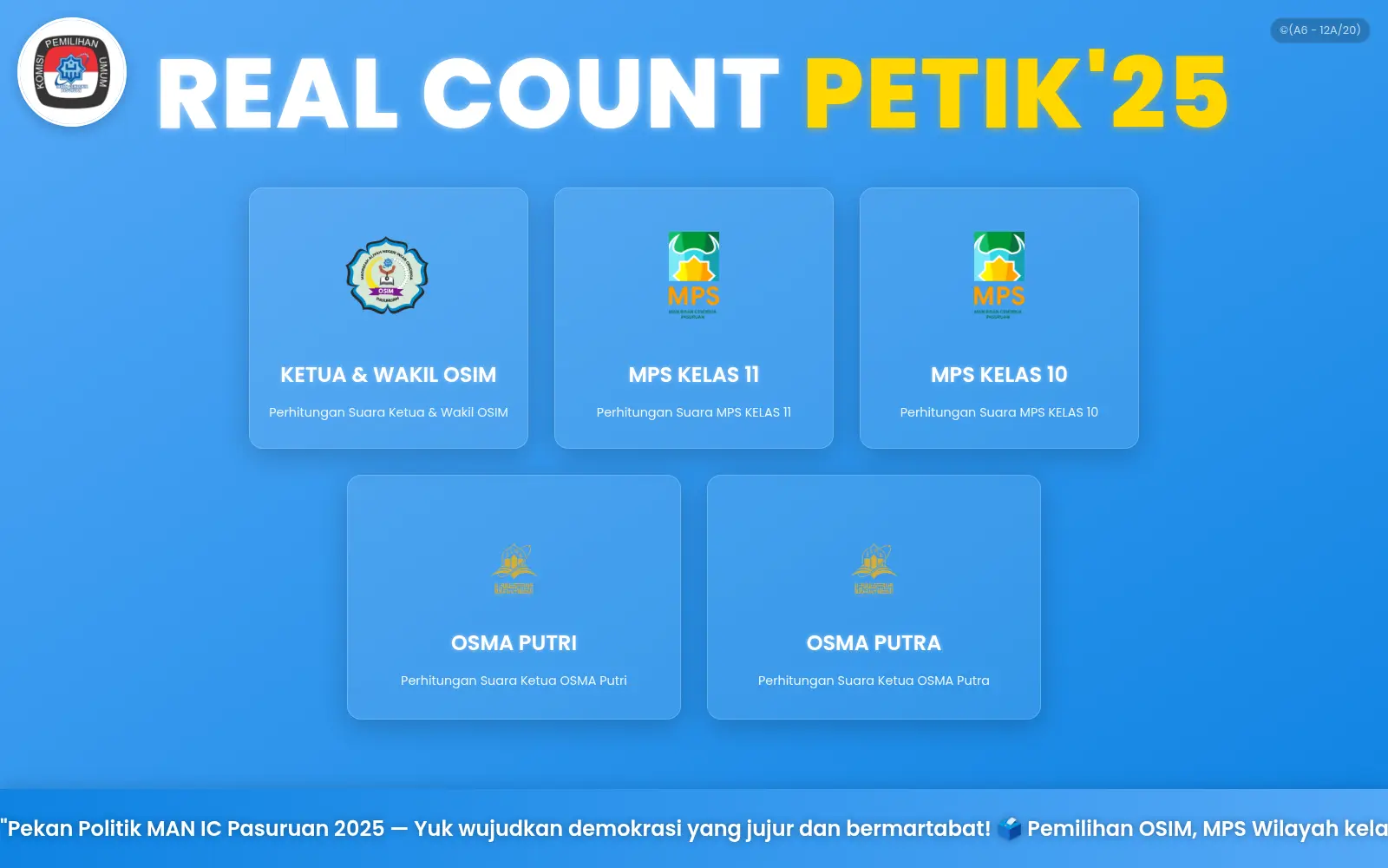 Real Count PETIK '25 project screenshot